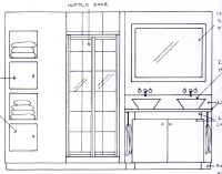 Line Drawing Bathroom Design